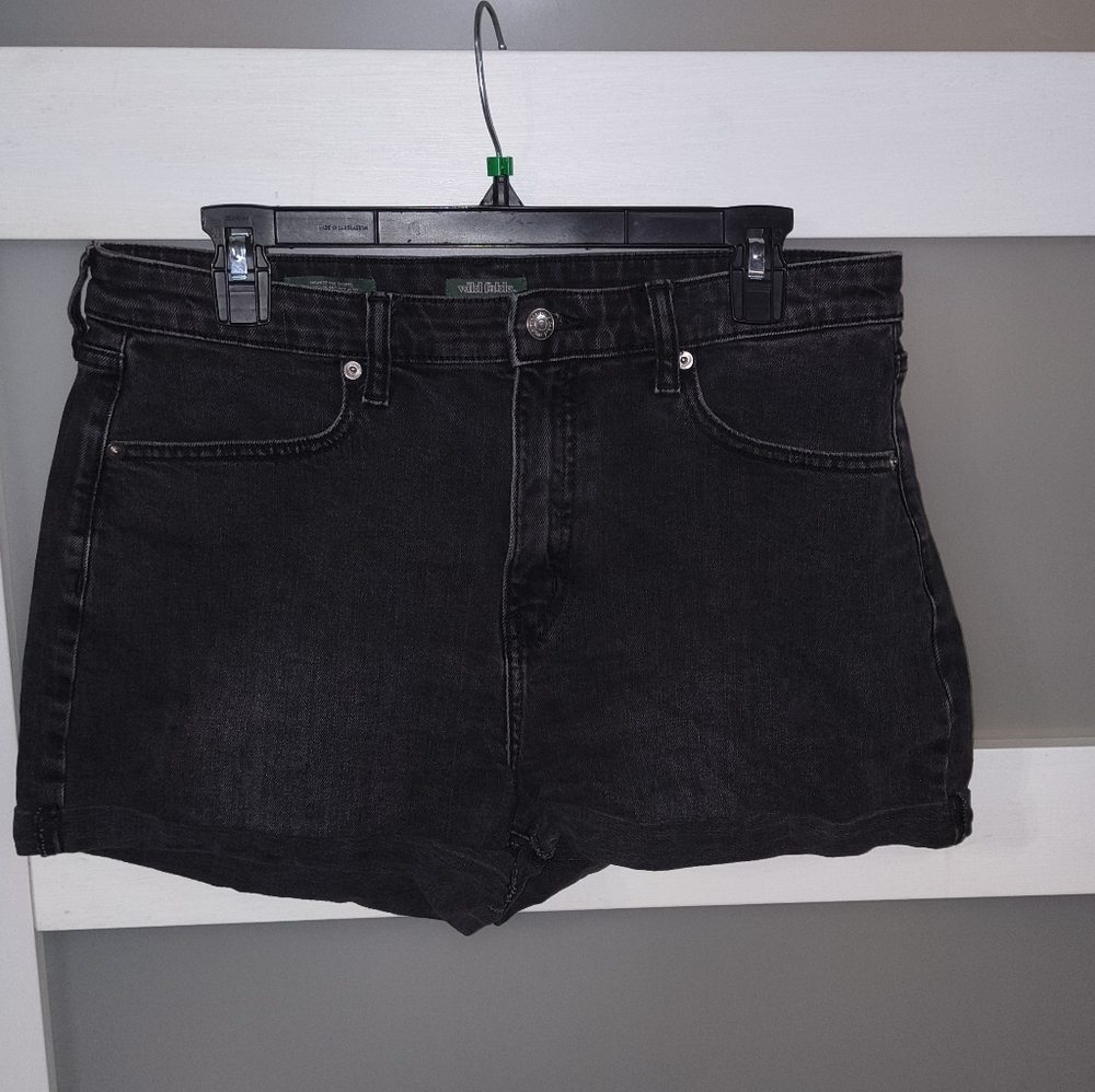 Wild Fable Black Jean Shorts